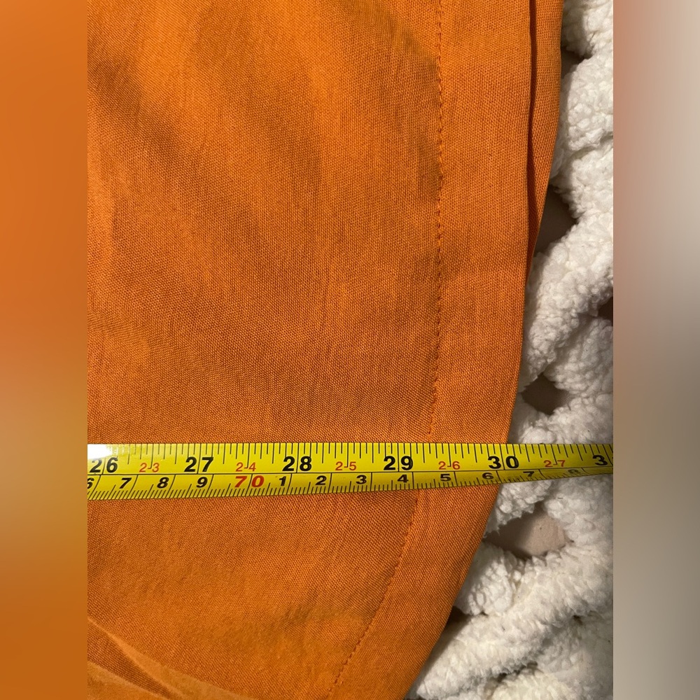 Womens Jumpsuit Size 2XL Orange Sleeveless Flowy Wide Leg Pants One Piece - Picture 7 of 10